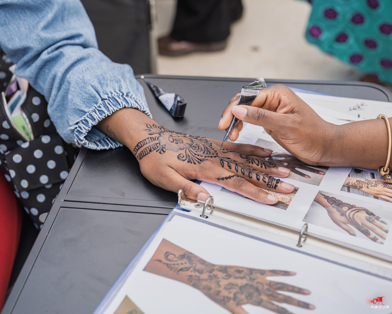 Henna at the session.